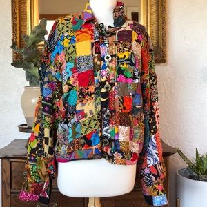 NATIVEWEAR DESIGN OVERSIZED JACKET